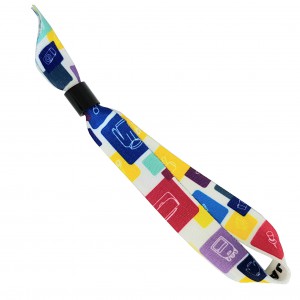 Fesztivl karszalag fekete hengerzrral