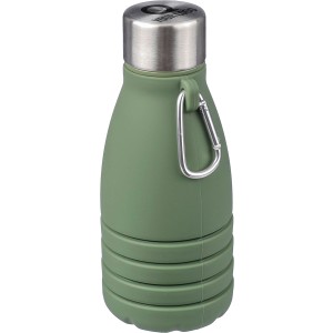 sszehajthat palack szilikonbl, 550 ml, zld