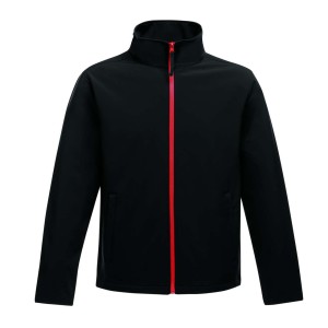 Regatta Ablaze ni softshell dzseki, Black/Classic Red