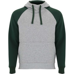 Roly Badet gyerek kapucnis pulver, Heather grey, Bottle green