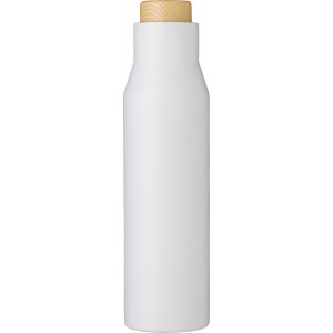 Rozsdamentes acl, duplafal palack, 500 ml, fehr