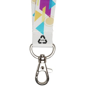 RPET nyakpnt cseppkarabinerrel, 20 mm (alapanyag)