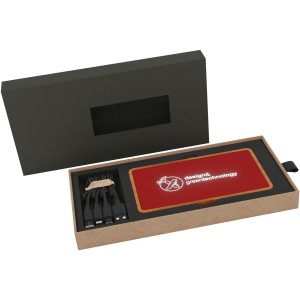 SCX P36 5000 mAh vil�g�t�, vezet�k n�lk�li powerbank, piros