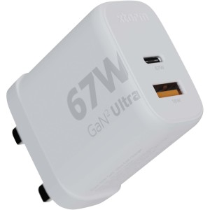 Xtorm XEC067G GaN2 Ultra fali tlt, 67 W, UK csatlakozval, fehr